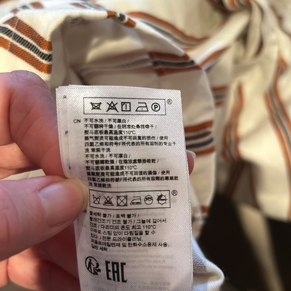 Maje Pieni Striped V-Neck Twill Jumpsuit ( 38 ) 6 - Picture 10 of 15